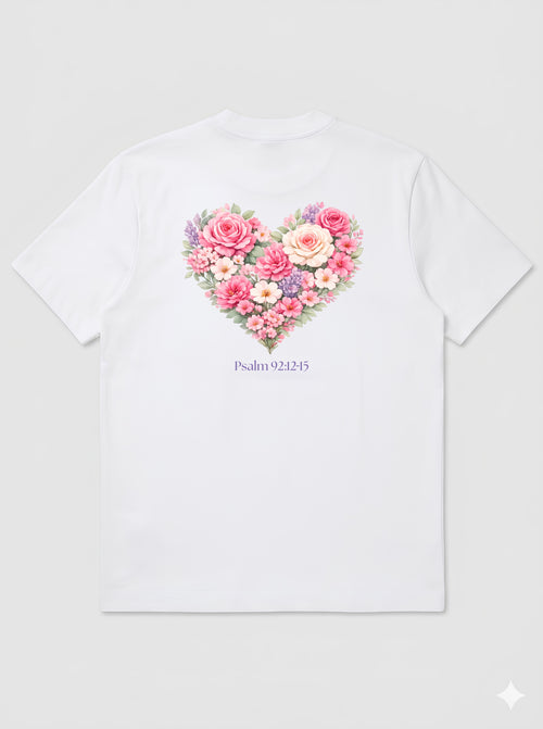 FLOWERS HEART - WOMEN'S TEE