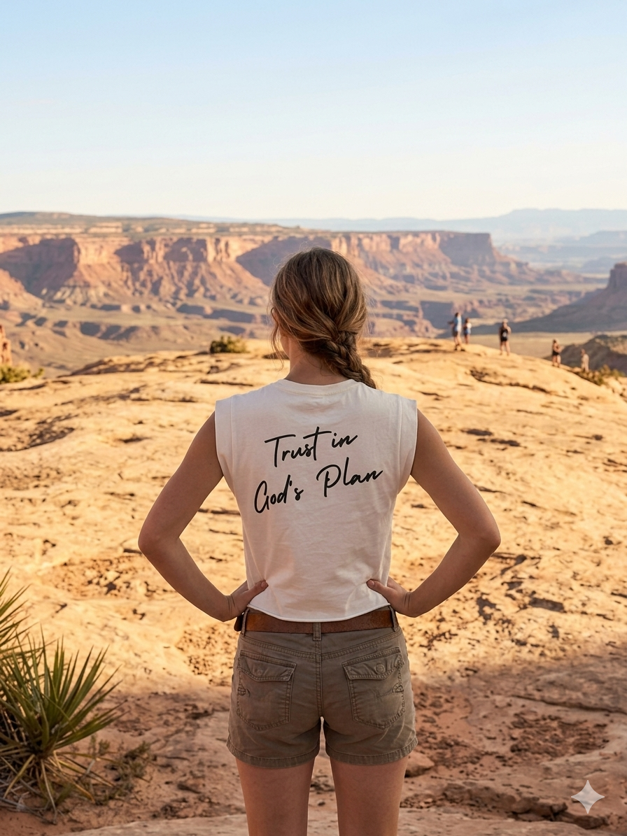 TRUST IN GOD'S PLAN - WOMEN'S SLEEVELESS TEE